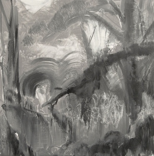 Untitled (forest), 6" x 6", oil © Anita C. Miller